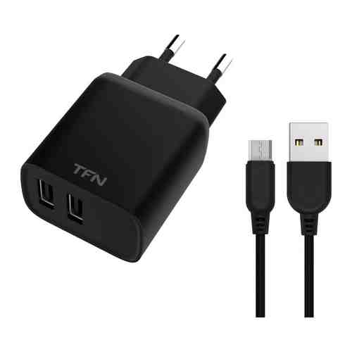 Сетевое ЗУ TFN 2 RAPID 2.4A microUSB black