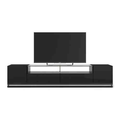 Тумба под телевизор Manhattan RENNES ТВ с LED подсветкой BLACK GLOSS/ BLACK MATTE PA16253 484 х 2170 х 448