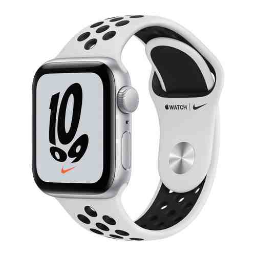 Умные часы Apple Watch Nike SE 40mm MKQ23RU/A Silver Aluminium Case with Platinum/Black Nike Band