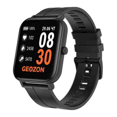 Умные часы Geozon Runner black (black strap)