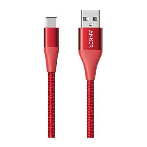 USB кабель ANKER PowerLine+ II USB A to USB C 3ft Red A8462H91