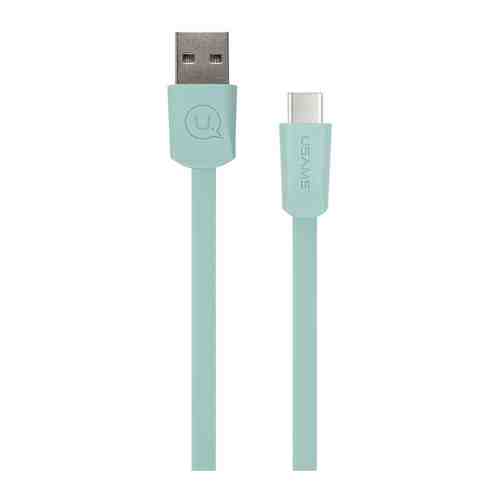 USB кабель Usams US-SJ200 U2 USB - Type-C плоский зеленый (SJ200TC03)