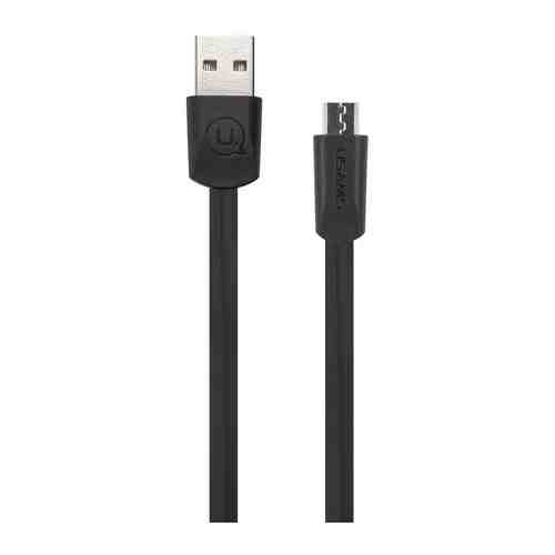 USB кабель Usams US-SJ201 U2 USB - micro USB плоский черный (SJ201MIC01)