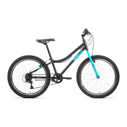 Велосипед Altair ALTAIR MTB HT 24 1.0 2022 рост 12'' черный/голубой