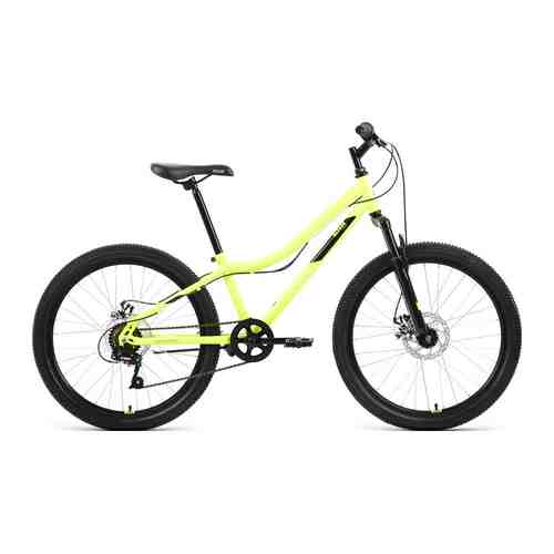 Велосипед Altair ALTAIR MTB HT 24 2.0 D 2022 рост 12'' ярко-зеленый/черный