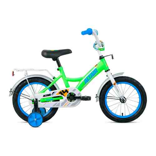 Велосипед Altair KIDS 14 (14'' 1 ск.) 2020-2021 ярко-зеленый/синий 1BKT1K1B1003