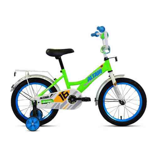 Велосипед Altair KIDS 16 (16'' 1 ск.) 2020-2021 ярко-зеленый/синий 1BKT1K1C1003