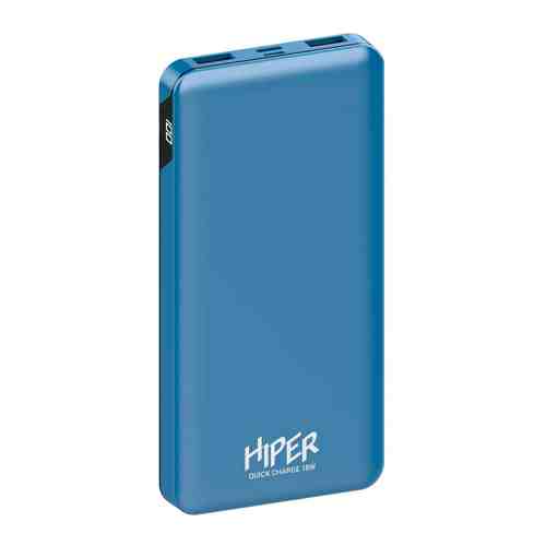 Внешний аккумулятор Hiper MFX 10000 10000mAh 3A QC PD 3xUSB голубой (MFX 10000 BLUE)