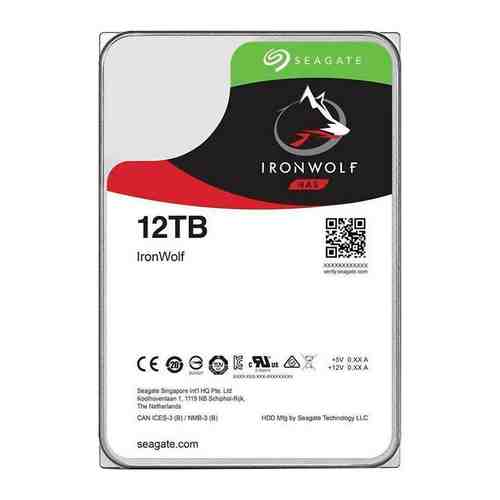 Жесткий диск HDD Seagate Original SATA-III 12Tb ST12000VN0008 NAS Ironwolf (7200rpm) 256Mb 3.5''