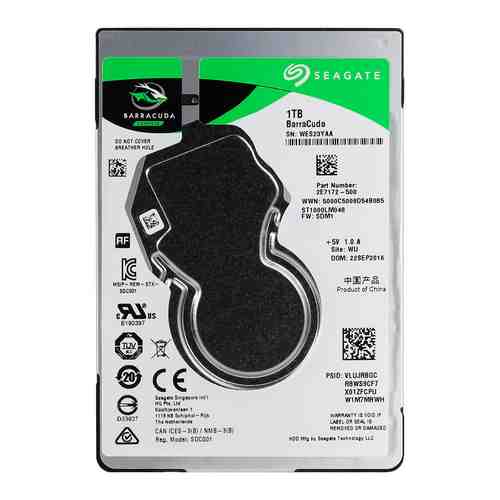 Жесткий диск HDD Seagate Original SATA-III 1Tb ST1000LM048 Barracuda (5400rpm) 128Mb 2.5''