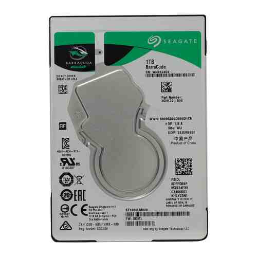 Жесткий диск HDD Seagate Original SATA-III 1Tb ST1000LM049 Barracuda Pro (7200rpm) 128Mb 2.5''