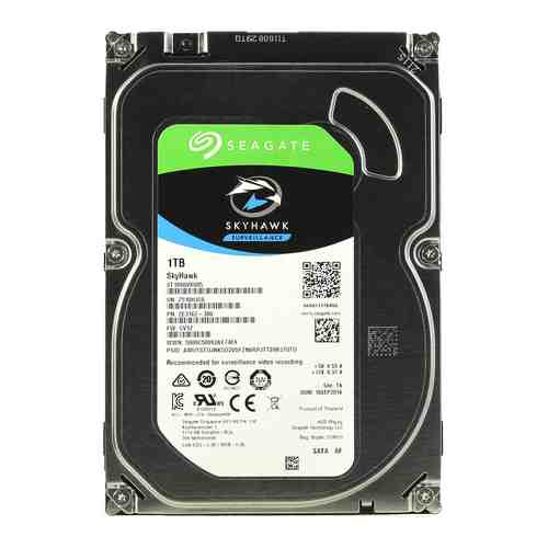 Жесткий диск HDD Seagate Original SATA-III 1Tb ST1000VX005 Video Skyhawk (5900rpm) 64Mb 3.5''