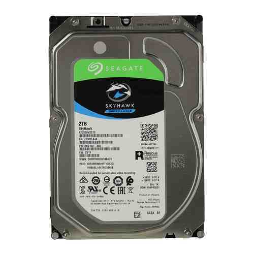 Жесткий диск HDD Seagate Original SATA-III 2Tb ST2000VX015 Video Skyhawk (5400rpm) 256Mb 3.5''