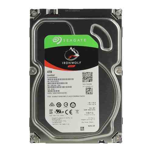 Жесткий диск HDD Seagate Original SATA-III 4Tb ST4000VN008 NAS Ironwolf (5900rpm) 64Mb 3.5''