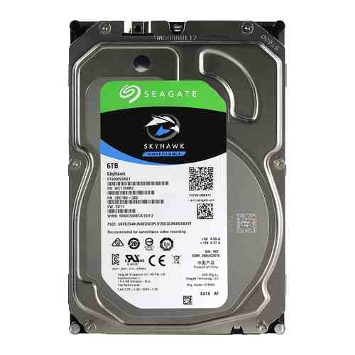 Жесткий диск HDD Seagate Original SATA-III 6Tb ST6000VX001 Skyhawk (5400rpm) 256Mb 3.5''