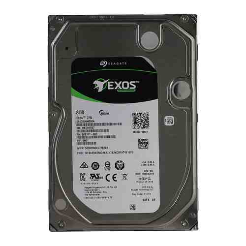 Жесткий диск HDD Seagate Original SATA-III 8Tb ST8000NM000A NAS Exos 7E8 512E (7200rpm) 256Mb 3.5''