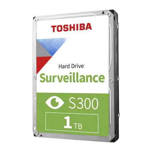 Жесткий диск HDD Toshiba SATA-III 1Tb HDWV110UZSVA Surveillance S300 (5700rpm) 64Mb 3.5''