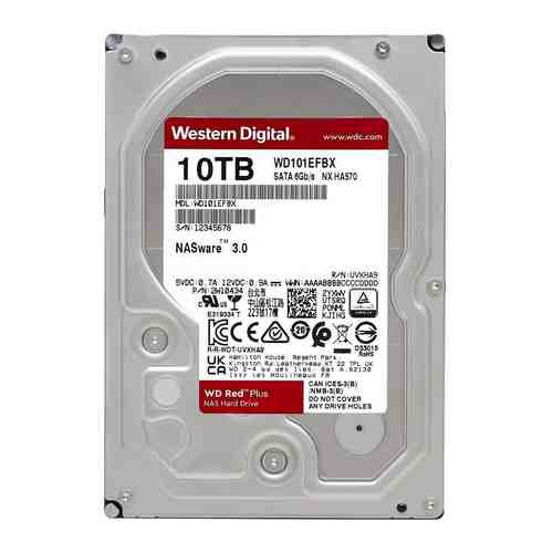 Жесткий диск HDD Western Digital Original SATA-III 10Tb WD101EFBX NAS Red Plus (7200rpm) 256Mb 3.5''