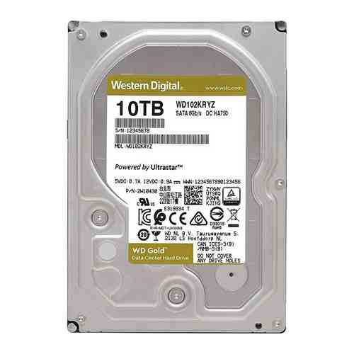 Жесткий диск HDD Western Digital Original SATA-III 10Tb WD102KRYZ Gold (7200rpm) 256Mb 3.5''