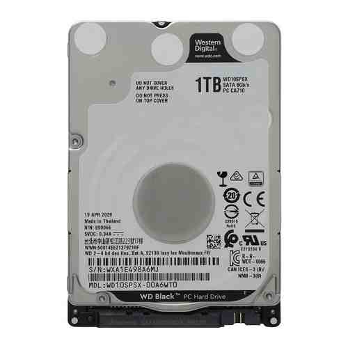 Жесткий диск HDD Western Digital Original SATA-III 1Tb WD10SPSX Black (7200rpm) 64Mb 2.5''