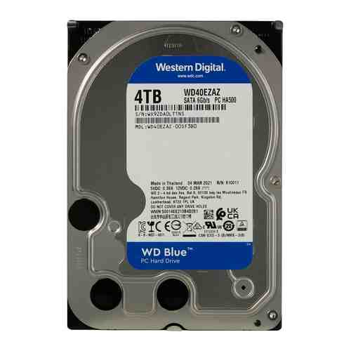 Жесткий диск HDD Western Digital Original SATA-III 4Tb WD40EZAZ Blue (5400rpm) 256Mb 3.5''