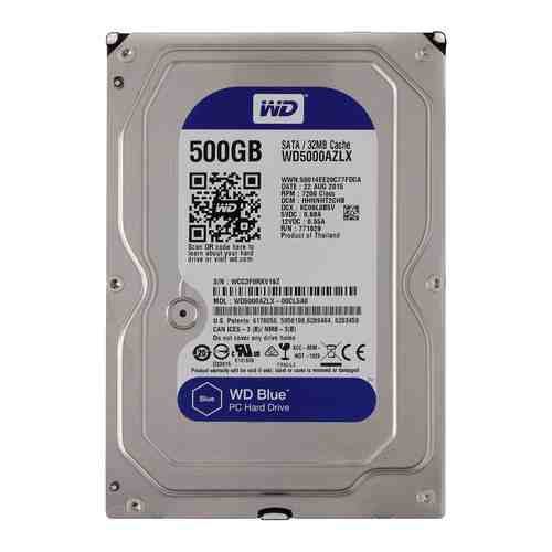 Жесткий диск HDD Western Digital Original SATA-III 500Gb WD5000AZLX Blue (7200rpm) 32Mb 3.5''